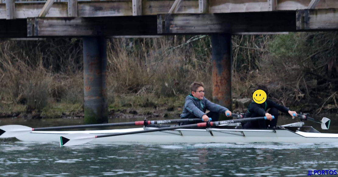 Le double de l'école de rame lors de ce championnat d'Euskadi