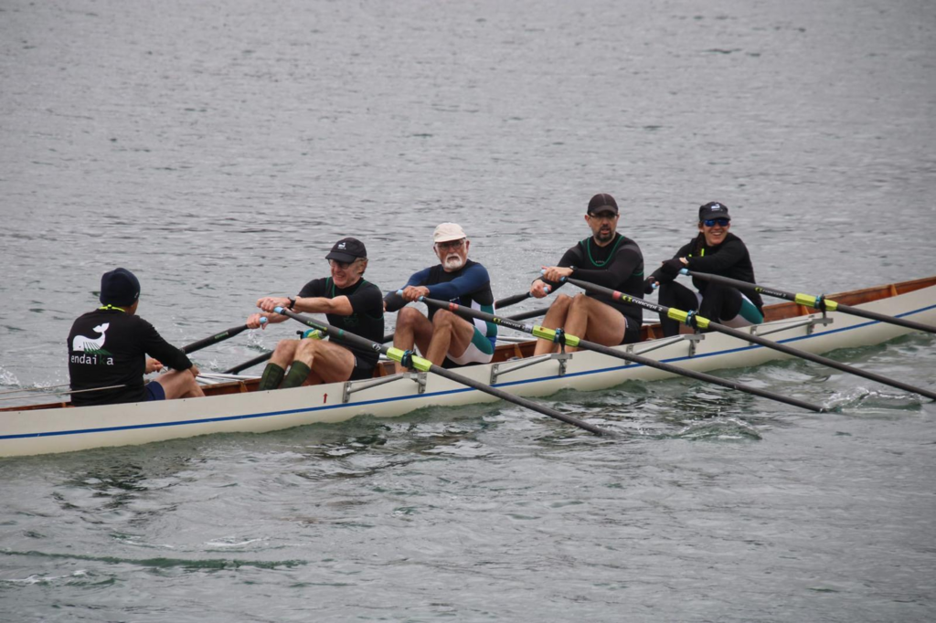 Nos rameurs en pleine action